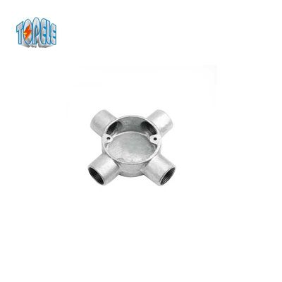 नरम लोहे के विद्युत जंक्शन बॉक्स जस्ती 20mm 25mm